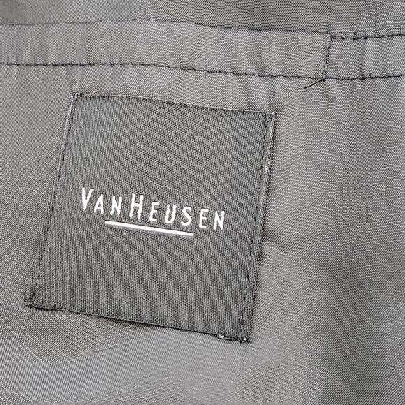 Van Heusen Black Women's Blazer 12 Reg Lined Faux Pockets Notched Collar - Picture 5 of 5